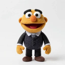 oscar nunez as a muppet. highly detailed felt. hyper real photo. 4 k.