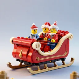 extremely detailed concept art of a the lego santa sleigh by makoto shinkai and lois van baarle, ilya kuvshinov, rossdraws, global illumination, octane render, digital art, trending on artstation, sharp focus, 4 k