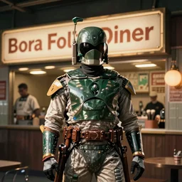 advertisement for boba fett's diner