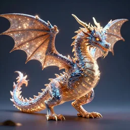 d dragon made of sparkles, octane render, cinematic, hyperrealistic, trending on artstation