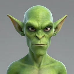 portrait of willem dafoe as the goblin king, green skin, long sharp ears and nose, mattepainting concept blizzard pixar maya engine on stylized background splash comics global illumination lighting artstation, sharp focus, lois van baarle, ilya kuvshinov, rossdraws