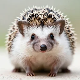 cute but suspicious looking hedgehog, bright lighting, adorable
