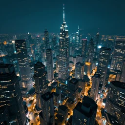cyberpunk city, two - point perspective