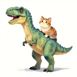 a dinosaur fused with a cat by greg rutkowski