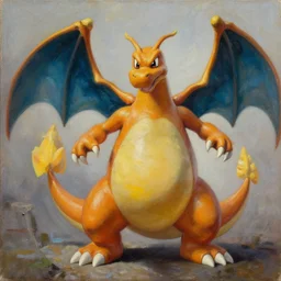 charizard playing as master chief, oil on canvas, intricate, portrait, 8 k highly professionally detailed, hdr, cgsociety
