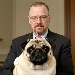 walter white as a pug, photo