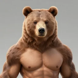award winning beautiful portrait commission art of a muscular male furry anthro grizzly bear fursona with a cute beautiful attractive detailed furry face wearing gym shorts and a tanktop. Character design by charlie bowater, ross tran, artgerm, and makoto shinkai, detailed, inked, western comic book art