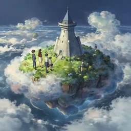 makoto shinkai concept art of the cloud island dimension, key visual, ambient lighting, highly detailed, digital painting, artstation, concept art, sharp focus, by makoto shinkai and akihiko yoshida and hidari and wlop and greg rutkowski