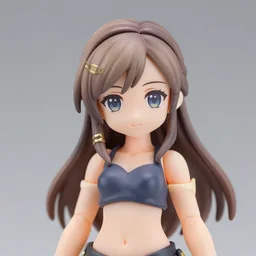 sigrid, a nendoroid figurine, realistic face, detailed, product photography