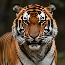a portrait of tiger man, in the style of wayne barlowe