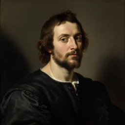 portrait of a man in the style of artemisia gentileschi
