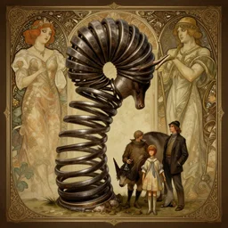Slinky Centaur. Renowned character illustration by greg rutkowski, thomas kindkade, alphonse mucha, loish, norman rockwell. Trending on artstation 4k. Highly detailed. Dark Souls key art.