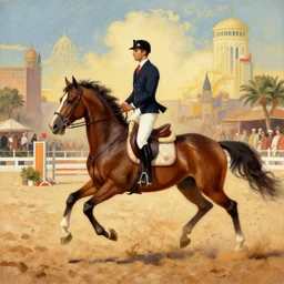 algerian fantazia horse show in mars, by beksinski, and bosch, artstation cgsociety