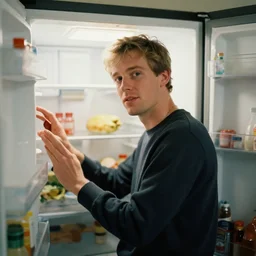 Ian in freezer
