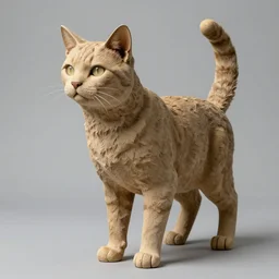 a hyperrealistic sculpture of a cat by ellen jewett