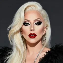 a portrait of lady gaga by laurie greasely, digital illustration,
