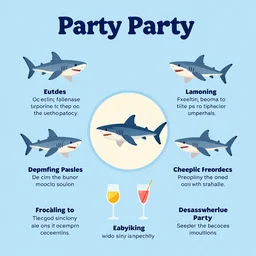 illustrated guide to shark party etiquette