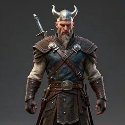 dieselpunk viking, highly detailed, 4k, HDR, smooth, sharp focus, hyper realistic, high resolution