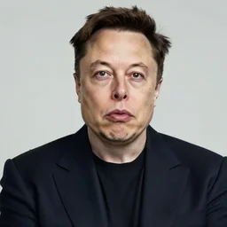 Unamused Elon Musk