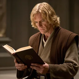 obi wan kenobi reading a book