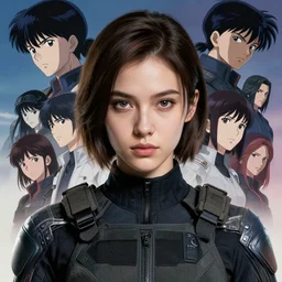 girl wearing tactical suit, very anime, fine - face, audrey plaza, realistic shaded perfect face, fine details. anime. realistic shaded lighting poster by ilya kuvshinov katsuhiro otomo ghost - in - the - shell, magali villeneuve, artgerm, jeremy lipkin and michael garmash and rob rey