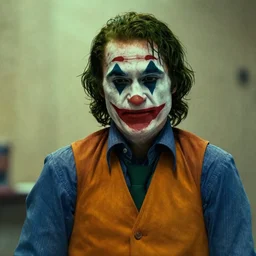 film still of Chuck Norris as joker in the new Joker movie