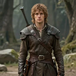 Medium shot of a typical character in the style of fantasy