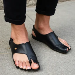 lucifer, the devil, wearing toe shoes ( vibram five fingers )