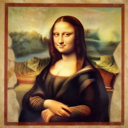 sumerian mural of mona liza