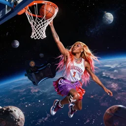 beautiful beautiful beautiful beautiful beautiful beautiful beautiful beautiful beautiful beautiful digital art of Doja Cat Doja Cat Doja Cat Doja Cat Doja Cat dunking basketball in outer space by Alena Aenami by Alena Aenami by leonid afremov by mark brooks by mark brooks masterpiece masterpiece masterpiece masterpiece masterpiece masterpiece masterpiece masterpiece masterpiece masterpiece