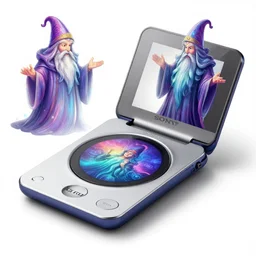 sony minidisc and his wizard, polychromatic - colors