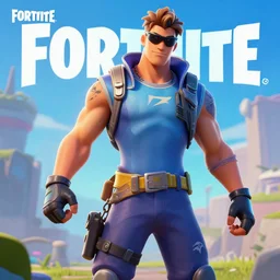 giga chad on fortnite fortnite cool realistic poster, ue 4, beautiful, composition, octane, detailed