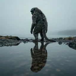 A lost Reflection looking back at you A creature from the unknown