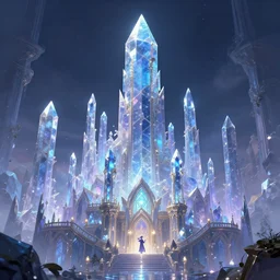 A glorious elfic crystal city, James Paick, artstation