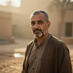 portrait in north africa, warmth, misty, pools of sunlight by nasreddine dinet