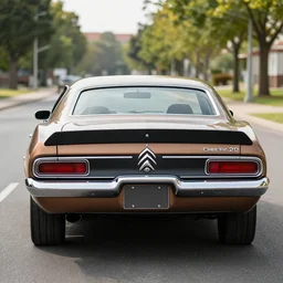 a citroen muscle car from the year 2 0 1 8, rear view