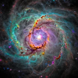 colorful fractal nebula