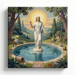Canvas rendition of the well of eternity