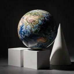 ( ( ( ( sphere ) ) ) ), cube, cone