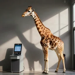 giraffe at tesco self checkout
