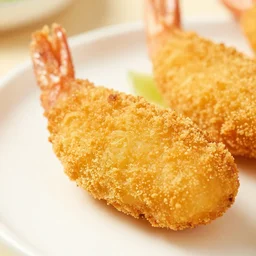 cross section of a breaded scampi
