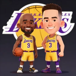 los angeles lakers caricatures