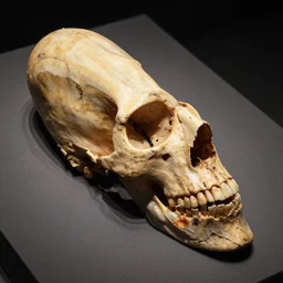 paracas elongated skull with flesh still on it