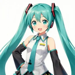 danbooru oil hatsune miku painting trending anime manga official artwork ferdinand knab lois van baarle beautiful portrait vibrant very precise