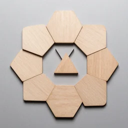 1 0 hexagons, 1 triangle, and 1 square