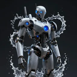 robot in darkvibe aesthetic cybersplash