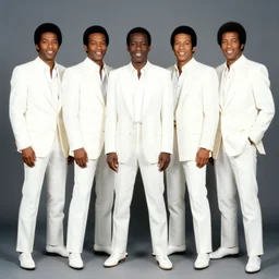 the jackson 5 wearing white suits