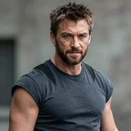 Tom Hardy as wolverine very detailed. 4K quality Super Realistic