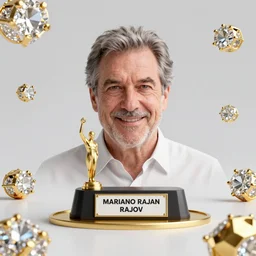 a still of mariano rajoy surrounded by gold and diamonds, award - winning, photograph, 3 d render, unreal engine, 4 k detailed