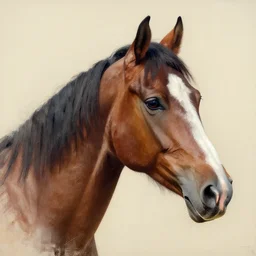 horse portrait made by the artist tex avery